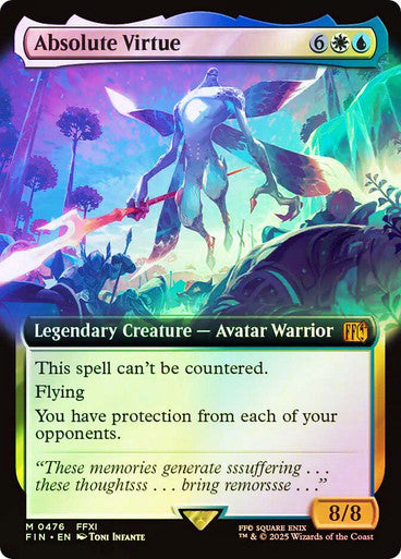 IMPORTABLE DUBAI-Absolute Virtue (Extended Art) FINAL FANTASY - Variants Magic: The Gathering English Foil