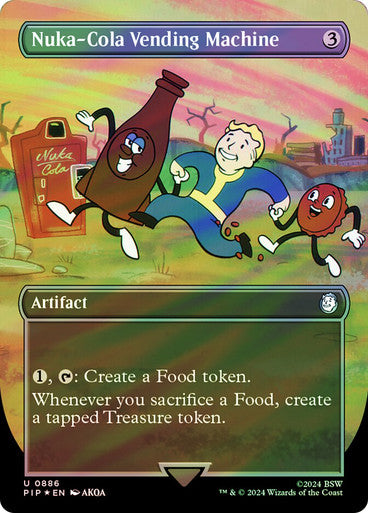 IMPORTABLE DUBAI-Nuka-Cola Vending Machine (Borderless) (Surge Foil) Fallout Commander - Alternate Foil Variants Magic: The Gathering English Foil