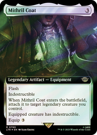 IMPORTABLE DUBAI-Mithril Coat (Extended Art) (Surge Foil) The Lord of the Rings - Alternate Foil Magic: The Gathering English Foil