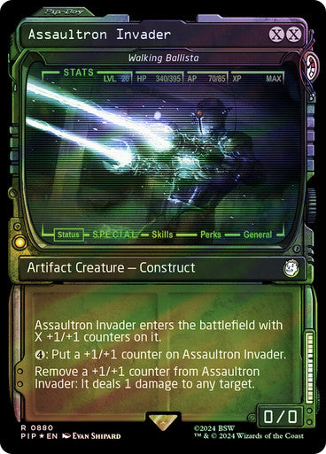 IMPORTABLE DUBAI-Walking Ballista (Assaultron Invader) (Showcase) (Surge Foil) Fallout Commander - Alternate Foil Variants Magic: The Gathering English Foil