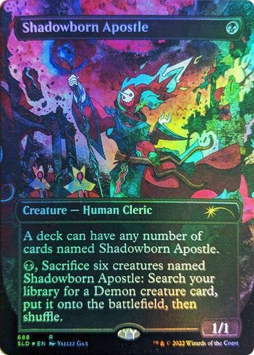 IMPORTABLE DUBAI-Shadowborn Apostle (Secret Lair) (#688) (Borderless) Secret Lair Magic: The Gathering English Foil