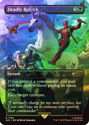 IMPORTABLE DUBAI-Deadly Rollick (Marvel) (Secret Lair) (Borderless) Secret Lair Magic: The Gathering English Foil