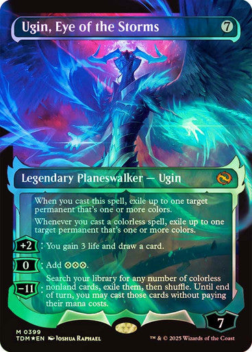 IMPORTABLE DUBAI-Ugin, Eye of the Storms (Showcase) Tarkir: Dragonstorm - Variants Magic: The Gathering English Foil