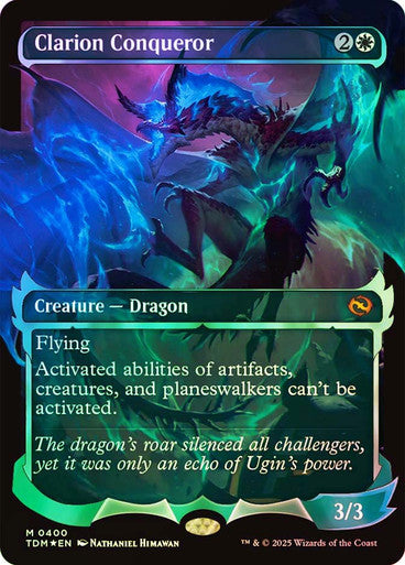 IMPORTABLE DUBAI-Clarion Conqueror (Showcase) Tarkir: Dragonstorm - Variants Magic: The Gathering English Foil