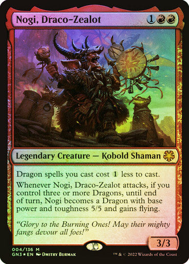 IMPORTABLE DUBAI-Nogi, Draco-Zealot Game Night: Free-for-All Magic: The Gathering English Foil