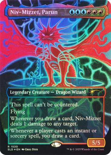 IMPORTABLE DUBAI-Niv-Mizzet, Parun (Secret Lair) (Borderless) Secret Lair Magic: The Gathering English Foil