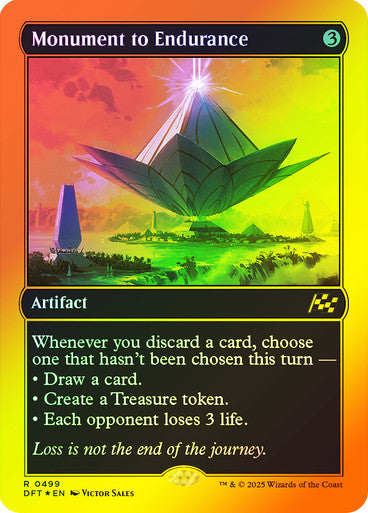 IMPORTABLE DUBAI-Monument to Endurance (First Place Foil) Aetherdrift - Alternate Foil Magic: The Gathering English Foil