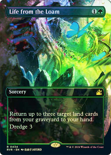 IMPORTABLE DUBAI-Life from the Loam (Borderless) Ravnica Remastered - Variants Magic: The Gathering English Foil