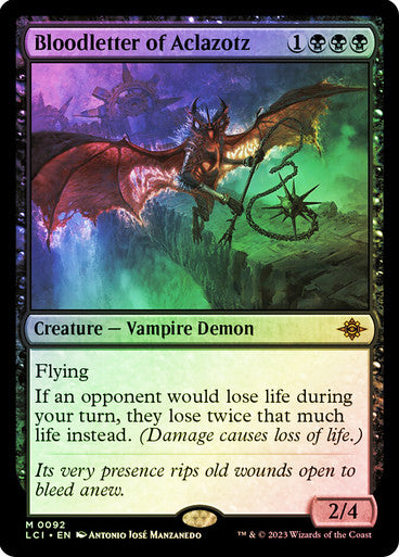 IMPORTABLE DUBAI-Bloodletter of Aclazotz The Lost Caverns of Ixalan Magic: The Gathering English Foil