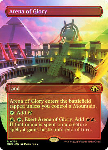 IMPORTABLE DUBAI-Arena of Glory (Borderless) Modern Horizons 3 - Variants Magic: The Gathering English Foil