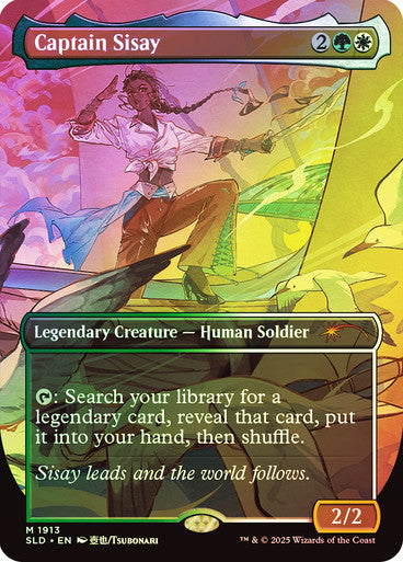 IMPORTABLE DUBAI-Captain Sisay (Secret Lair) (#1913) (Borderless) Secret Lair Magic: The Gathering English Foil
