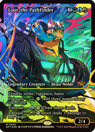 IMPORTABLE DUBAI-Loot, the Pathfinder (Showcase) Aetherdrift - Variants Magic: The Gathering English Foil