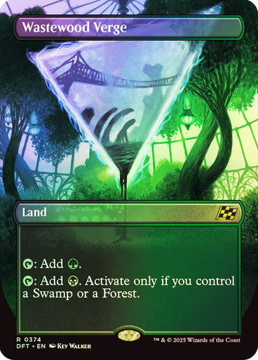 IMPORTABLE DUBAI-Wastewood Verge (Borderless) Aetherdrift - Variants Magic: The Gathering English Foil