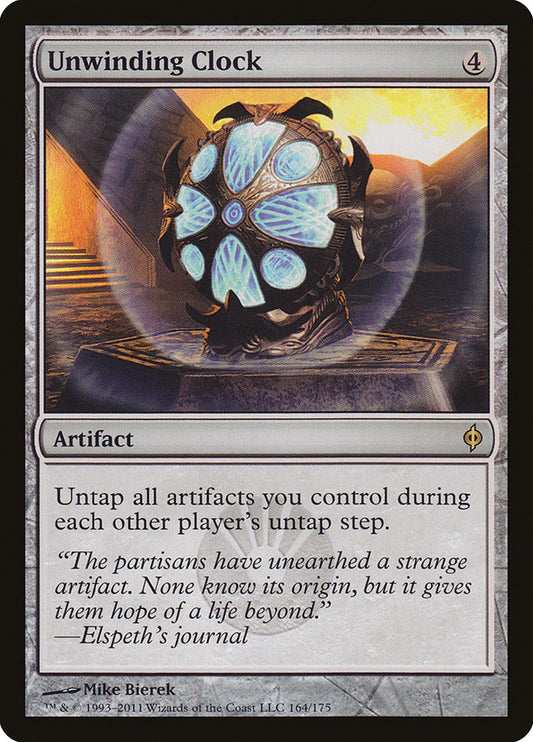 IMPORTABLE DUBAI-Unwinding Clock New Phyrexia (NPH) #164 · Rare · English · Nonfoil/Foil