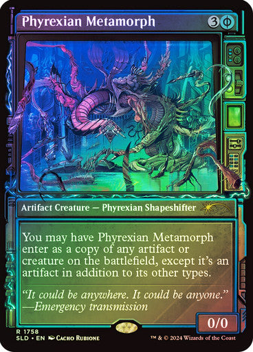 IMPORTABLE DUBAI-Phyrexian Metamorph (Secret Lair) (#1758) (Showcase) Secret Lair Magic: The Gathering English Foil