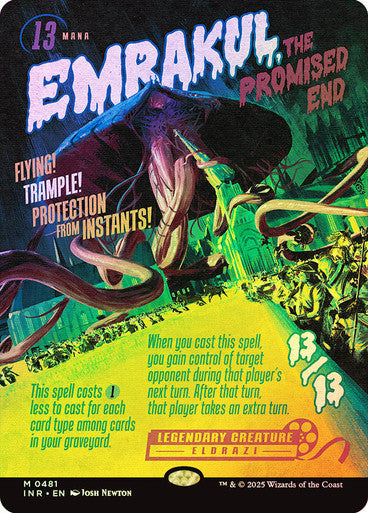 IMPORTABLE DUBAI-Emrakul, the Promised End (Borderless) Innistrad Remastered - Variants Magic: The Gathering English Foil