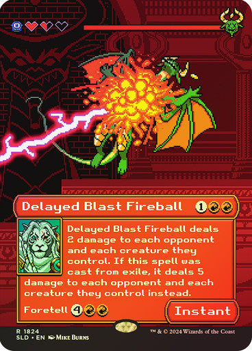IMPORTABLE DUBAI-Delayed Blast Fireball (Secret Lair) (Borderless) Secret Lair Magic: The Gathering English Foil