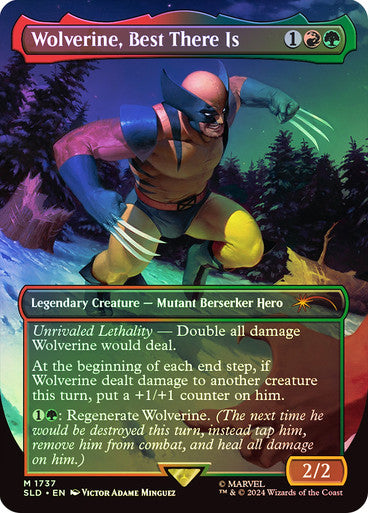 IMPORTABLE DUBAI-Wolverine, Best There Is (Marvel) (Secret Lair) (Borderless) Secret Lair Magic: The Gathering English Foil