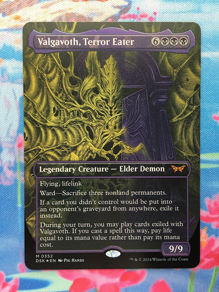 IMPORTABLE DUBAI-Valgavoth, Terror Eater Duskmourn: House of Horror Magic: The Gathering English Foil
