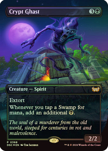 IMPORTABLE DUBAI-Crypt Ghast (Borderless) Duskmourn: House of Horror Commander - Variants Magic: The Gathering English Foil