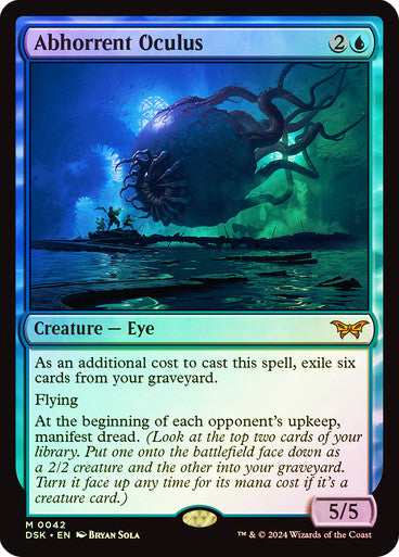 IMPORTABLE DUBAI-Abhorrent Oculus Duskmourn: House of Horror Magic: The Gathering English Foil