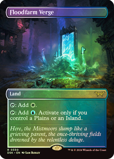 IMPORTABLE DUBAI-Floodfarm Verge (Borderless) Duskmourn: House of Horror - Variants Magic: The Gathering English Foil