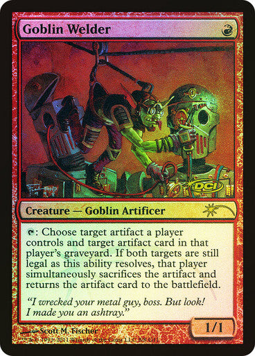 IMPORTABLE DUBAI-Goblin Welder (Judge) Promo: General Magic: The Gathering English Foil