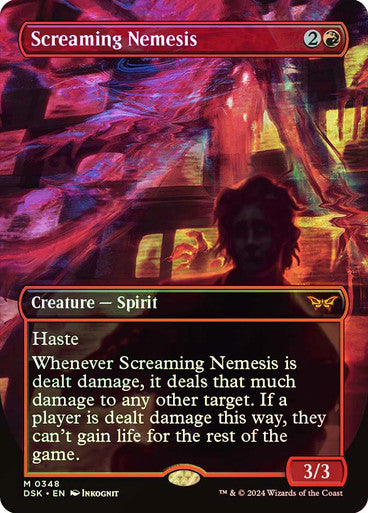 IMPORTABLE DUBAI-Screaming Nemesis (Borderless) Duskmourn: House of Horror - Variants Magic: The Gathering English Foil