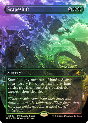 IMPORTABLE DUBAI-Scapeshift (Borderless) Special Guests Magic: The Gathering English Foil