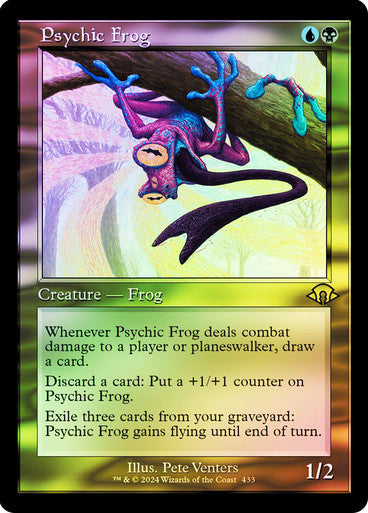 IMPORTABLE DUBAI-Psychic Frog (Retro Frame) Modern Horizons 3 - Retro Frame Magic: The Gathering English Foil