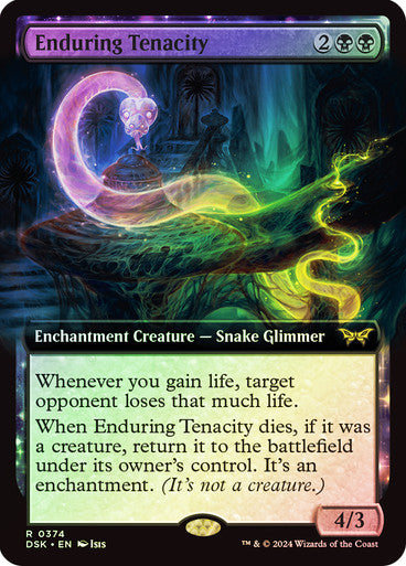 IMPORTABLE DUBAI-Enduring Tenacity (Extended Art) Duskmourn: House of Horror - Variants Magic: The Gathering English Foil