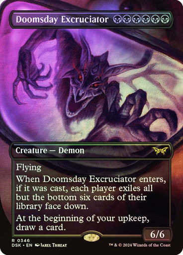 IMPORTABLE DUBAI-Doomsday Excruciator (Borderless) Duskmourn: House of Horror - Variants Magic: The Gathering English Foil