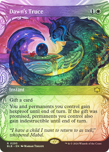 IMPORTABLE DUBAI-Dawn's Truce (Showcase) Bloomburrow - Variants Magic: The Gathering English Foil