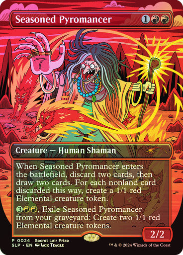 IMPORTABLE DUBAI-Seasoned Pyromancer (Secret Lair Prize) (Borderless) Secret Lair Magic: The Gathering English Foil