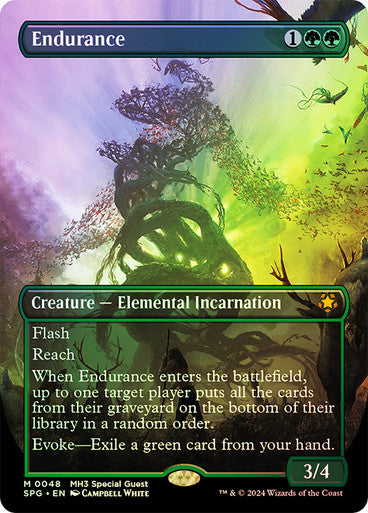 IMPORTABLE DUBAI-Endurance (Borderless) Special Guests Magic: The Gathering English Foil