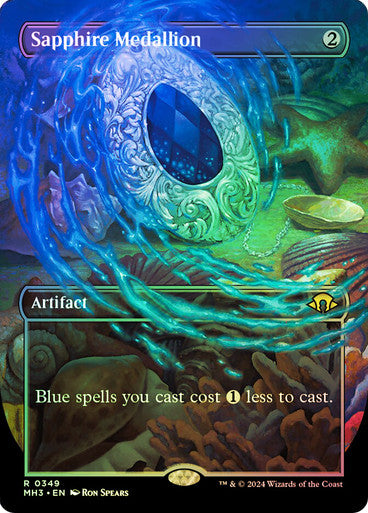 IMPORTABLE DUBAI-Sapphire Medallion (Borderless) Modern Horizons 3 - Variants Magic: The Gathering English Foil