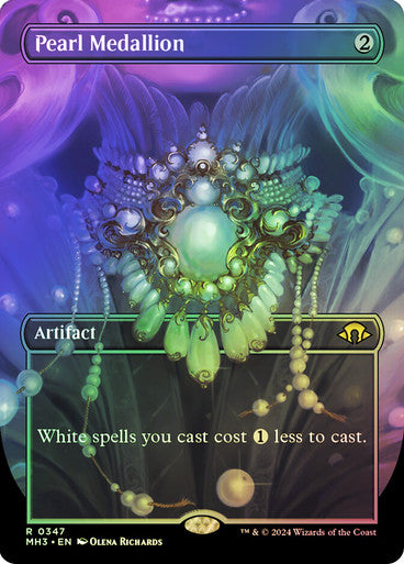 IMPORTABLE DUBAI-Pearl Medallion (Borderless) Modern Horizons 3 - Variants Magic: The Gathering English Foil