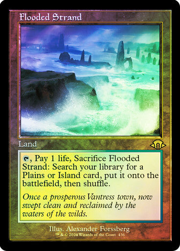 IMPORTABLE DUBAI-Flooded Strand (Retro Frame) Modern Horizons 3 - Retro Frame Magic: The Gathering English Foil