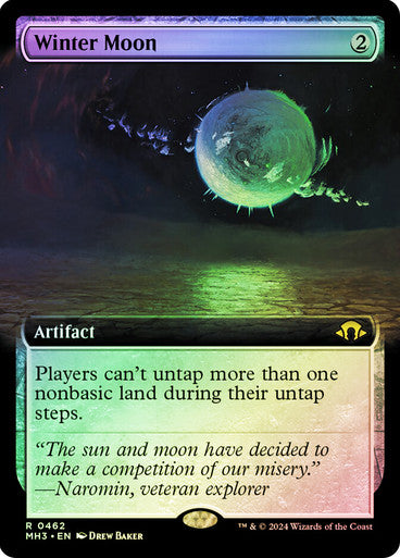 IMPORTABLE DUBAI-Winter Moon (Extended Art) Modern Horizons 3 - Variants Magic: The Gathering English Foil