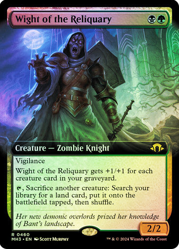 IMPORTABLE DUBAI-Wight of the Reliquary (Extended Art) Modern Horizons 3 - Variants Magic: The Gathering English Foil
