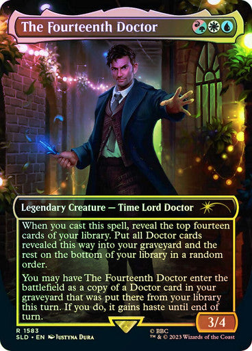 IMPORTABLE DUBAI-The Fourteenth Doctor (Doctor Who) (Secret Lair) (Borderless) Secret Lair Magic: The Gathering English Foil