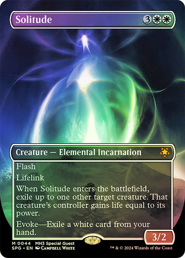 IMPORTABLE DUBAI-Solitude (Borderless) Special Guests Magic: The Gathering English Foil
