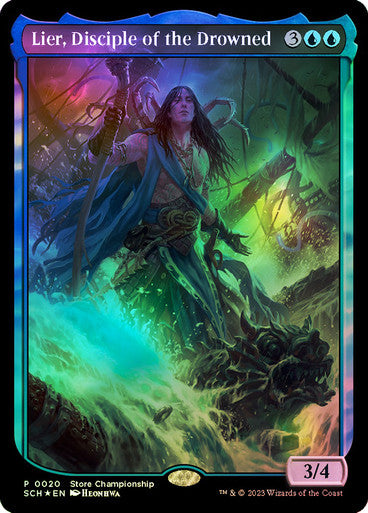 IMPORTABLE DUBAI-Lier, Disciple of the Drowned (Store Championship) (Textless) Promo: General Magic: The Gathering English Foil