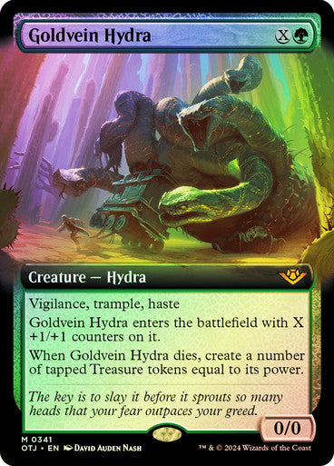 IMPORTABLE DUBAI-Goldvein Hydra (Extended Art) Outlaws of Thunder Junction - Variants Magic: The Gathering English Foil
