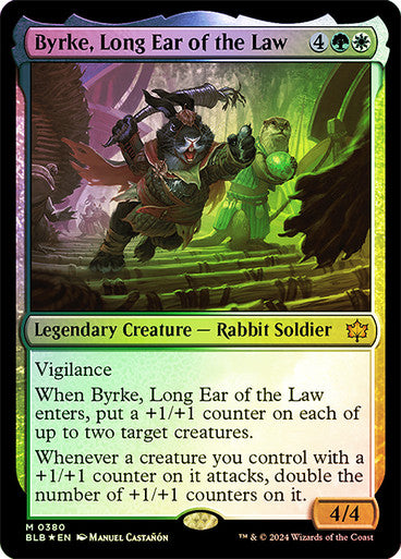 IMPORTABLE DUBAI-Byrke, Long Ear of the Law Bloomburrow Magic: The Gathering English Foil