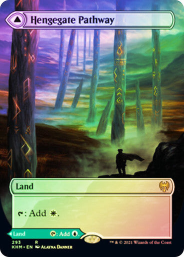 IMPORTABLE DUBAI-Hengegate Pathway // Mistgate Pathway (Borderless) Kaldheim - Variants Magic: The Gathering English Foil