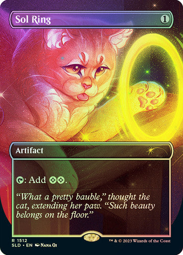 IMPORTABLE DUBAI-Sol Ring (Secret Lair) (Reversible) (Borderless) Secret Lair Magic: The Gathering English Foil