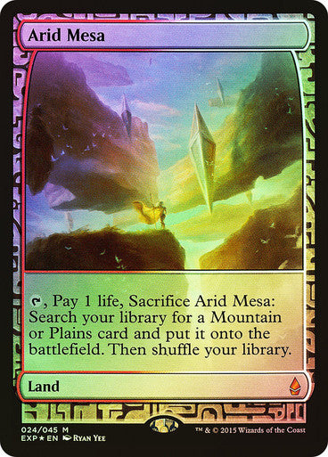 IMPORTABLE DUBAI-Arid Mesa (Full Art) Masterpiece Series: Zendikar Expeditions Magic: The Gathering English Foil
