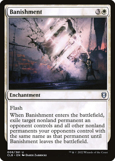ORIGINAL-Banishment Commander Legends: Battle for Baldur's Gate Magic: The Gathering English Non-foil