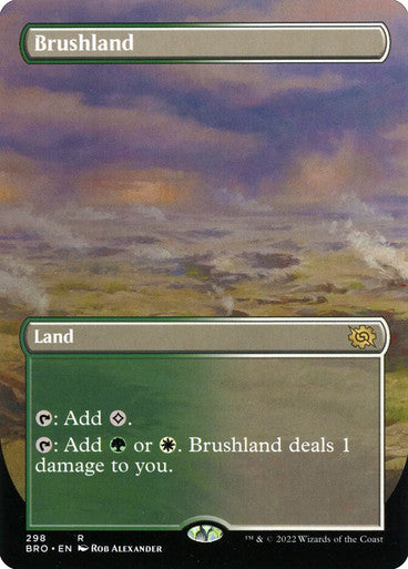 ORIGINAL-Brushland (Borderless) The Brothers' War - Variants Magic: The Gathering English Non-foil
